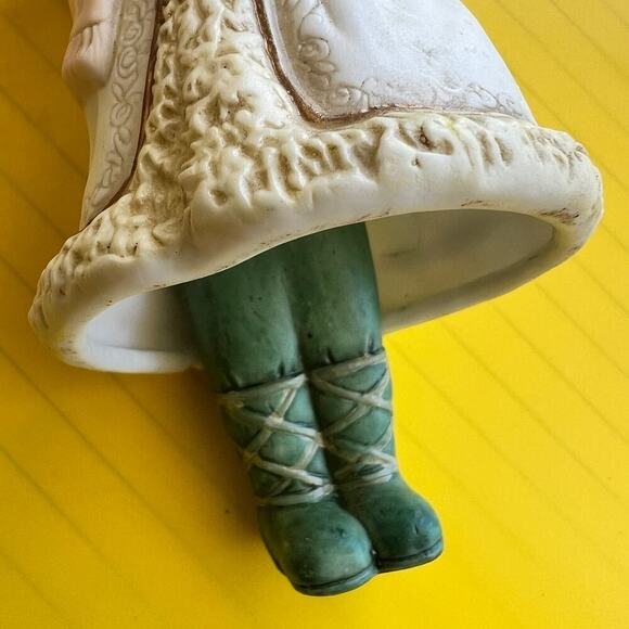 OLD WORLD FATHER CHRISTMAS SANTA porcelain bell -VINTAGE - Picture 5 of 12